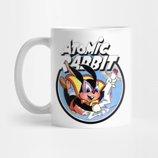 Atomic Rabbit Vintage Comic Style Mug